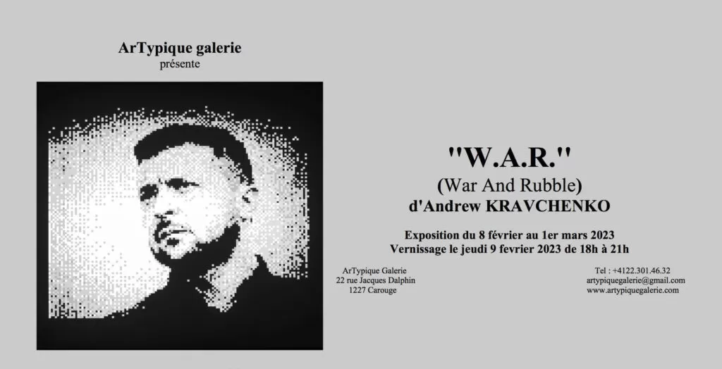 February 09, 2023. Opening of the photo exhibition in Switzerland, Geneva.